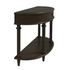 Console Tables-Kirkland's Home Wood 2-Tier Classic Console Table Brown