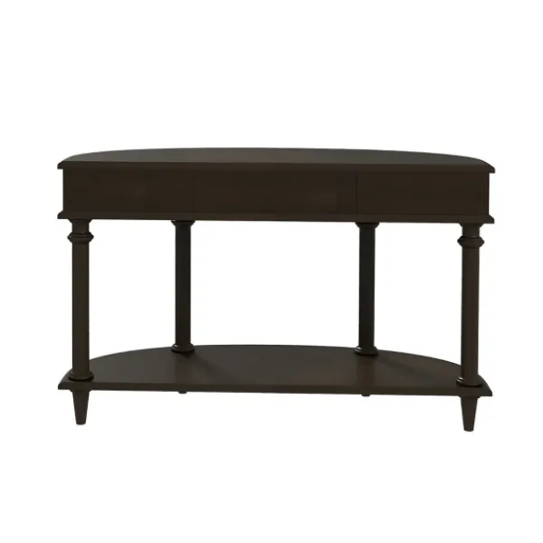 Console Tables-Kirkland's Home Wood 2-Tier Classic Console Table Brown