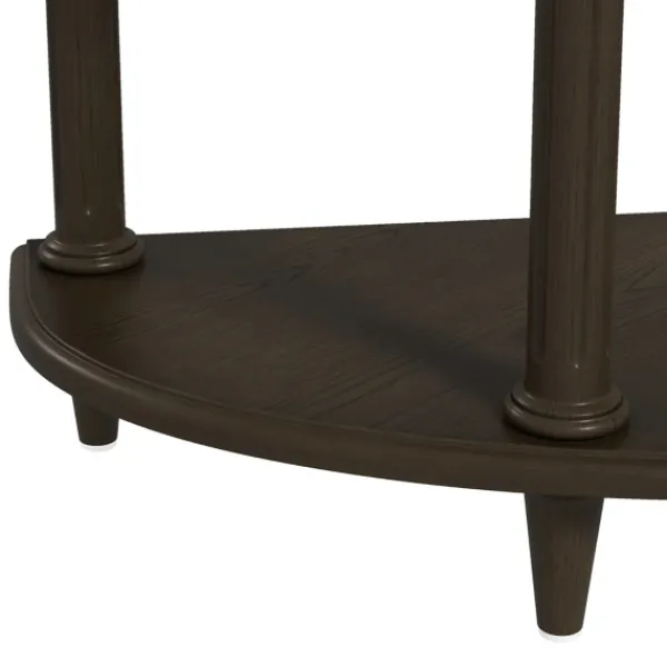Console Tables-Kirkland's Home Wood 2-Tier Classic Console Table Brown