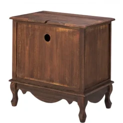 Nightstands-Kirkland's Home Wood Traditional 2-Drawer Nightstand Brown