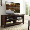 Tv Stands & Media Consoles-Kirkland's Home Wood Tv Stand, 58 In. Brown