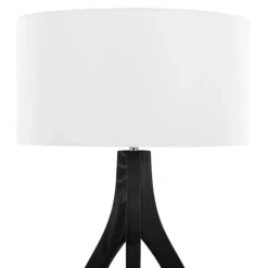 Floor Lamps-Kirkland's Home Wood Wishbone Floor Lamp Black