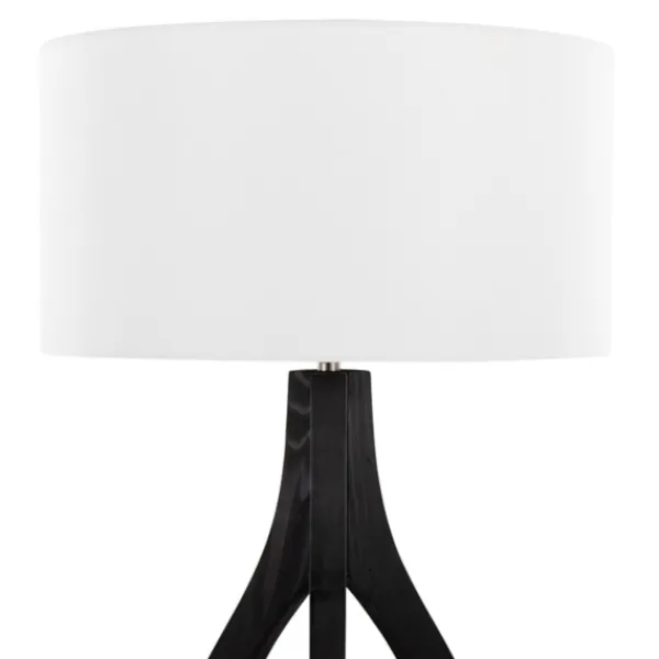 Floor Lamps-Kirkland's Home Wood Wishbone Floor Lamp Black