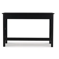 Office Furniture-Kirkland's Home Wood X-Sides Desk Black