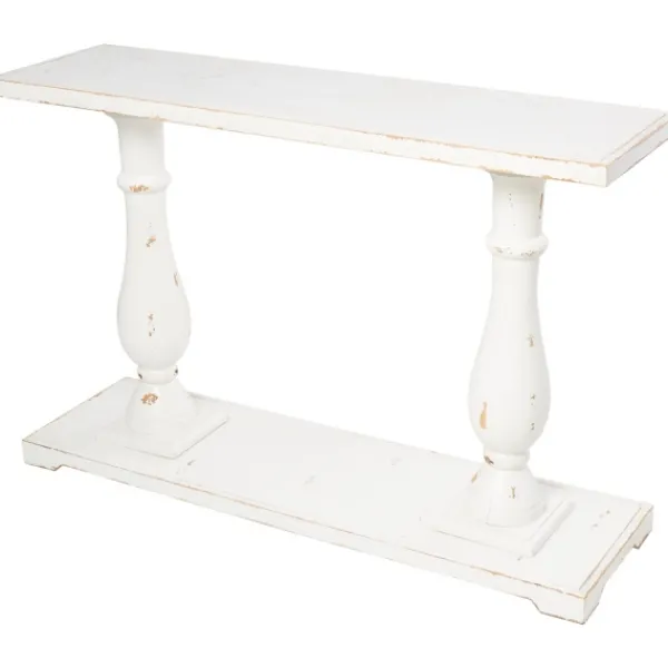 Console Tables-Kirkland's Home Wooden Baluster Leg Console Table White