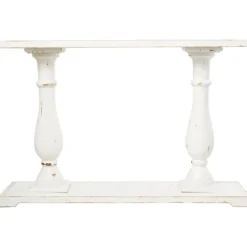 Console Tables-Kirkland's Home Wooden Baluster Leg Console Table White
