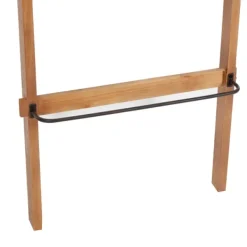 Decorative Accents-Kirkland's Home Wooden Leaning Ladder With Hooks Brown