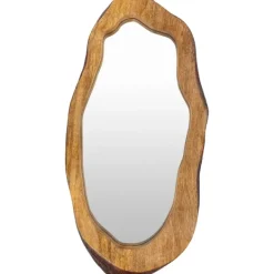Decorative Mirrors-Kirkland's Home Wooden Live Edge Framed Wall Mirror