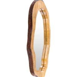 Decorative Mirrors-Kirkland's Home Wooden Live Edge Framed Wall Mirror
