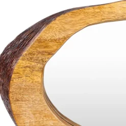 Decorative Mirrors-Kirkland's Home Wooden Live Edge Framed Wall Mirror