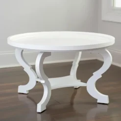 Coffee Tables-Kirkland's Home Wooden Parker Coffee Table White