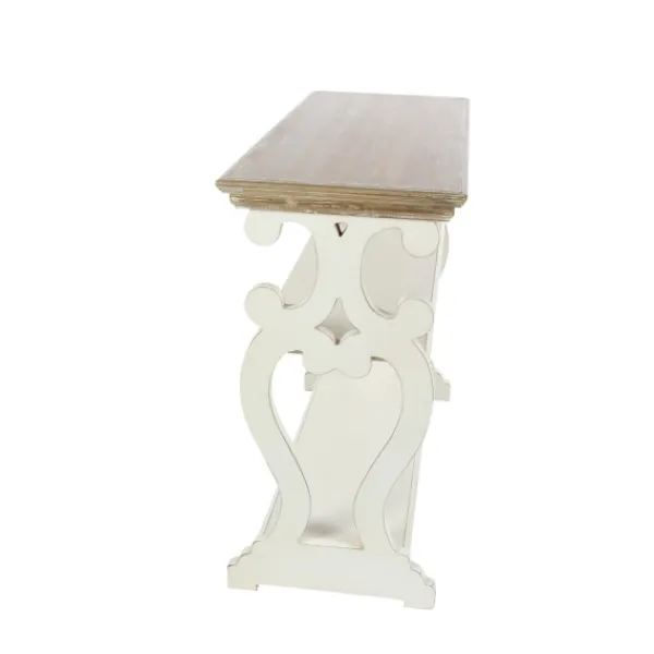 Console Tables-Kirkland's Home Wooden 2-Shelf Console Table White