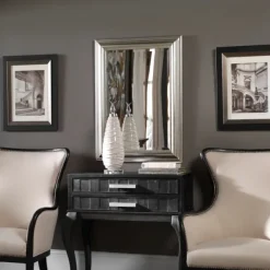 Decorative Mirrors-Kirkland's Home Wooden Silver Leaf Mirror