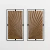 Wall Plaques-Kirkland's Home Wooden Starburst Metal Wall Plaques, Set Of 2 Brown