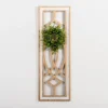 Wall Plaques-Kirkland's Home Wooden Wreath On Window Wall Plaque Tan/White/Green