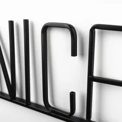 Wall Quotes & Signs-Kirkland's Home Word Hard And Be Nice Metal Wall Plaque Black