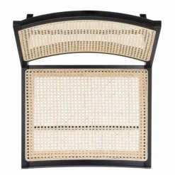 Accent Chairs-Kirkland's Home Woven Rattan Low-Slung Accent Chair Black