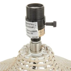 Table Lamps-Kirkland's Home Woven Rattan Table Lamp Ivory