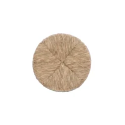 Bar Stools & Counter Height Stools-Kirkland's Home Woven Seagrass Walnut Wood Swivel Counter Stool Tan