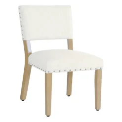 Dining Chairs-Kirkland's Home Woven Upholstered Dining Chairs, Set Of 2 Ivory