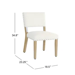 Dining Chairs-Kirkland's Home Woven Upholstered Dining Chairs, Set Of 2 Ivory