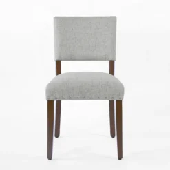 Dining Chairs-Kirkland's Home Woven Upholstered Dining Chairs, Set Of 2 Gray