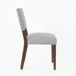 Dining Chairs-Kirkland's Home Woven Upholstered Dining Chairs, Set Of 2 Gray
