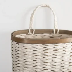 Wall Storage-Kirkland's Home Woven Wall Pocket White