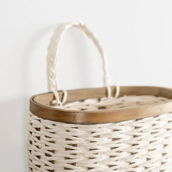 Wall Storage-Kirkland's Home Woven Wall Pocket White
