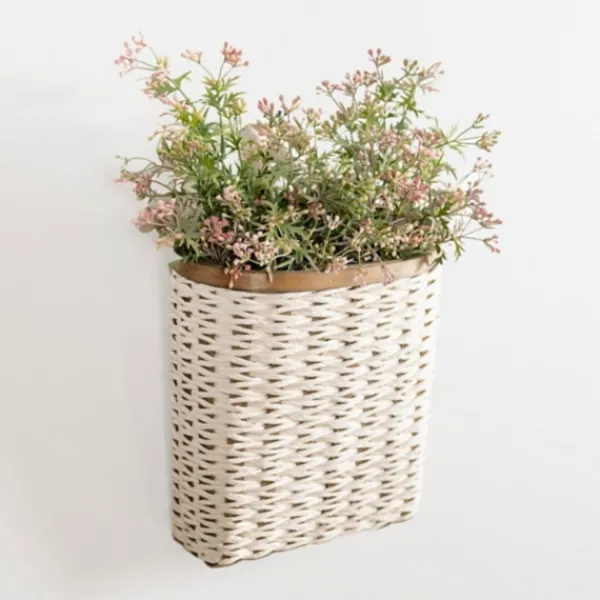 Wall Storage-Kirkland's Home Woven Wall Pocket White