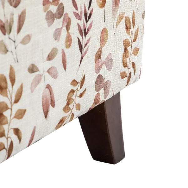 Accent Chairs-Kirkland's Home Yellow And Orange Leaf Upholstered Accent Chair Yellow/Orange