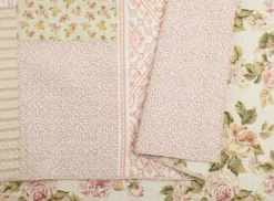Quilts-Kirkland's Home Yellow And Pink Patchwork Blooms King Quilt Yellow/Pink