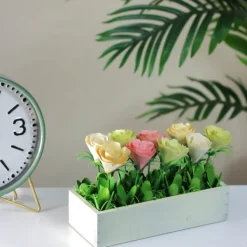 Arrangements & Greenery-Kirkland's Home Yellow And White Springtime Flower Arrangement Green/Yellow/Pink