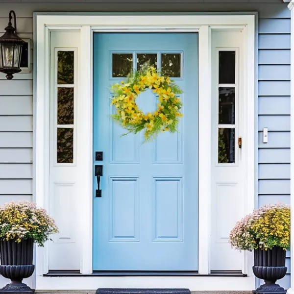 Wreaths-Kirkland's Home Yellow Daisy And Berry Wreath Yellow/Green