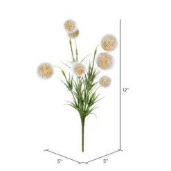 Stems & Bouquets-Kirkland's Home Yellow Floral Pom-Pom Bundles, Set Of 6 Yellow/Green