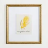 Framed Art-Kirkland's Home Yellow Free Bird Gold Framed Art Print Yellow/White