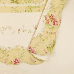 Bedspreads & Coverlets-Kirkland's Home Yellow Prairie Bloom Queen Bedspread Yellow/Ivory