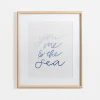 Wall Quotes & Signs-Kirkland's Home You Me & The Sea Framed Art Print White/Blue