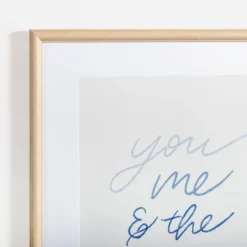 Wall Quotes & Signs-Kirkland's Home You Me & The Sea Framed Art Print White/Blue