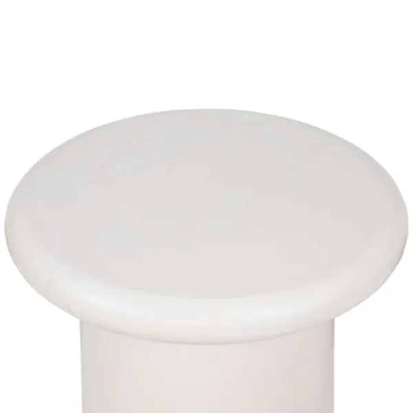 Accent & End Tables-Kirkland's Home Zach Wood Pedestal End Table Ivory