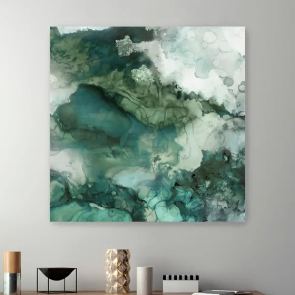 Canvas Art-Kirkland's Home Zen Panel Ii Canvas Art Print Green/White