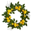 Wreaths-Kirkland's Home Zesty Lemon Fresh Wreath Green/Yellow