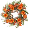 Wreaths-Kirkland's Home Zinnia And Berry Wreath Orange