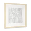 Wall Plaques-Kirkland's Home Zinnia I Shadowbox Framed Wall Plaque White/Gray