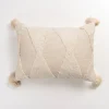 Pillows-Kirkland's Home Zoey Diamond Tufted Lumbar Pillow Ivory